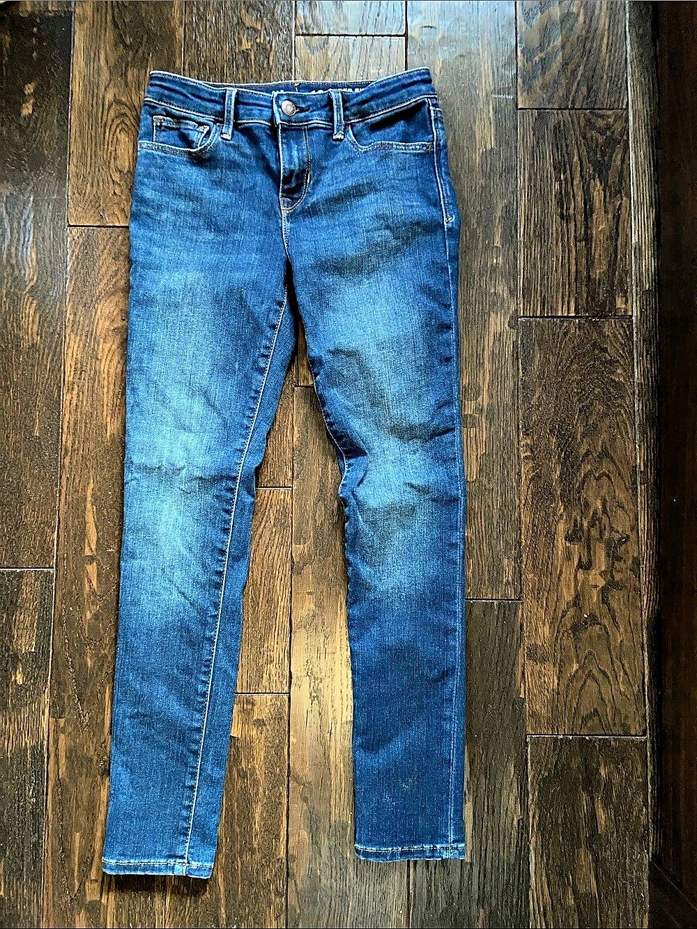 GAP Kids Super Skinny Girls Size 12 Blue Skinny Jeans
